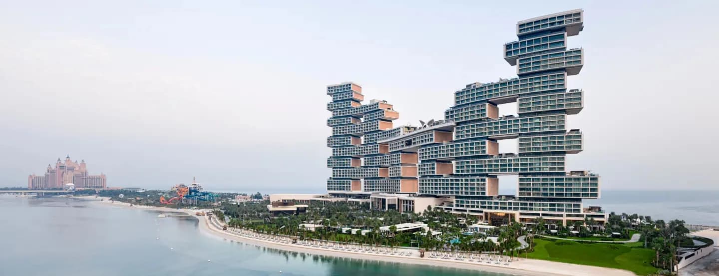 Waterfront exterior of Atlantis The Royal