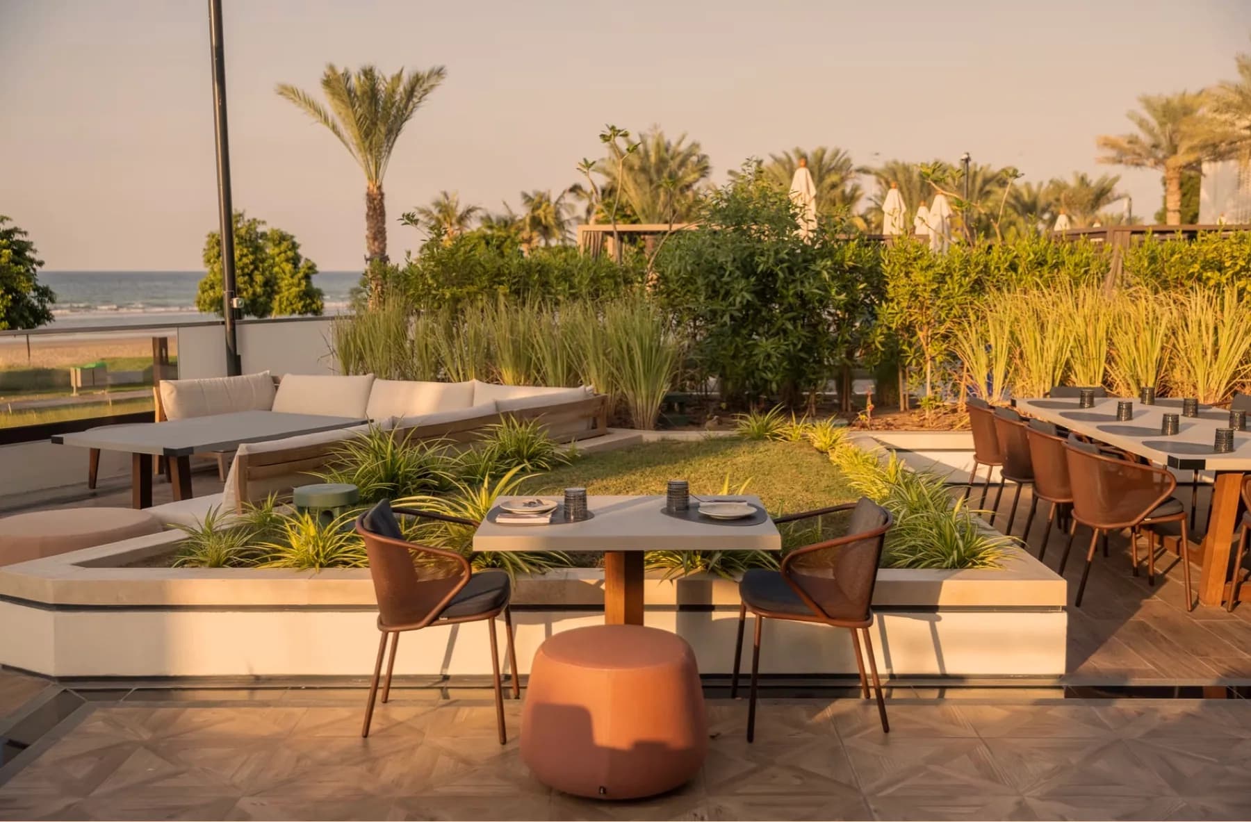 Banyan Tree Dubai outdoor furniture arrangement