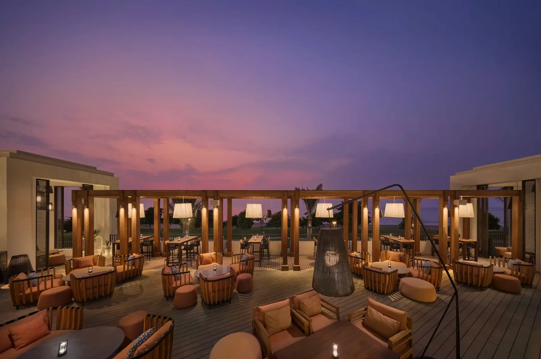 Mandarin Oriental Muscat terrace lounge furniture
